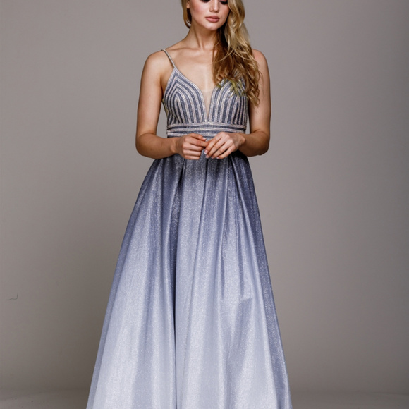 amelia couture Dresses & Skirts - Jeweled Spaghetti Straps Long Evening Dress AC487